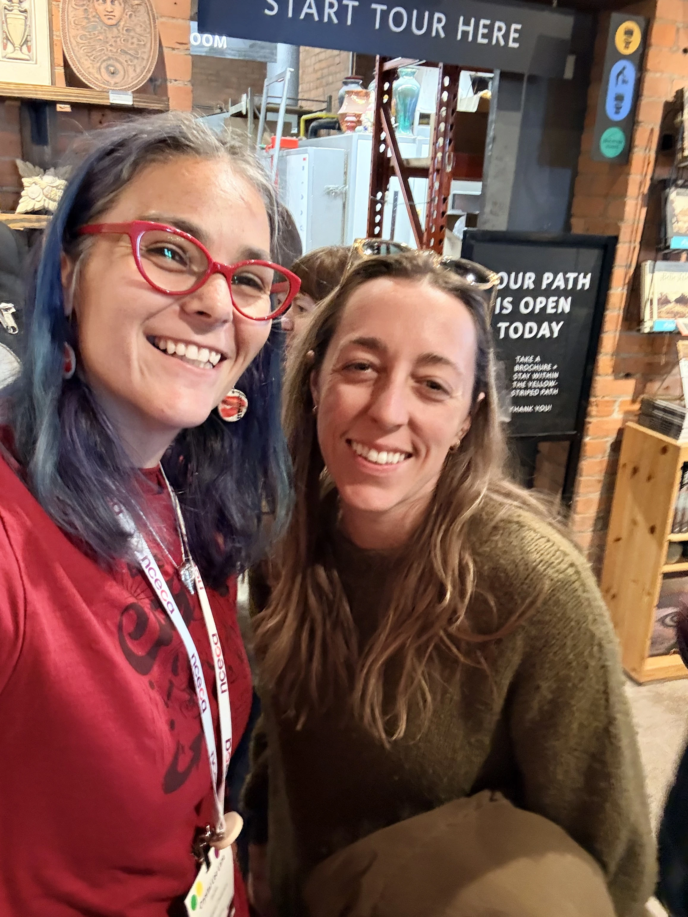 Crystal with a ceramic artist