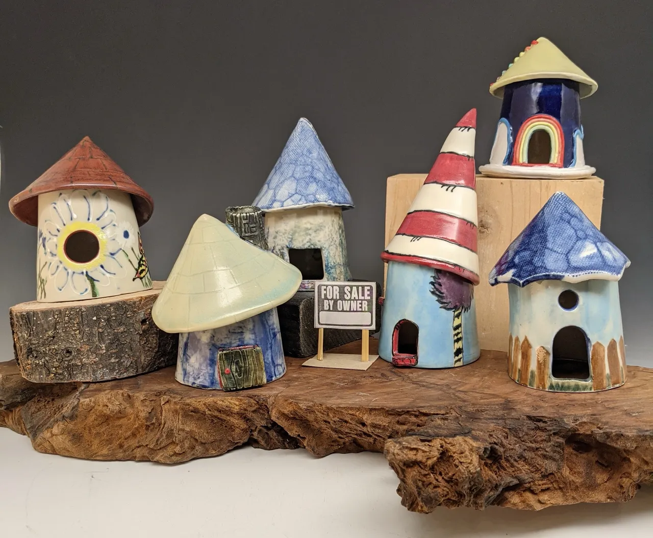Crystal Lee Lane gnome home ceramic piece