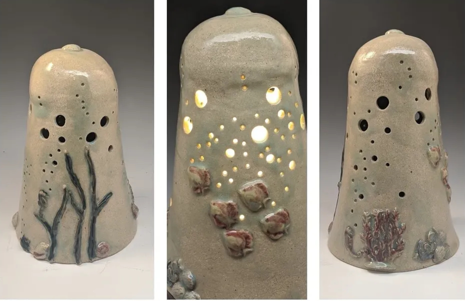 Village Triptych — three-piece installation